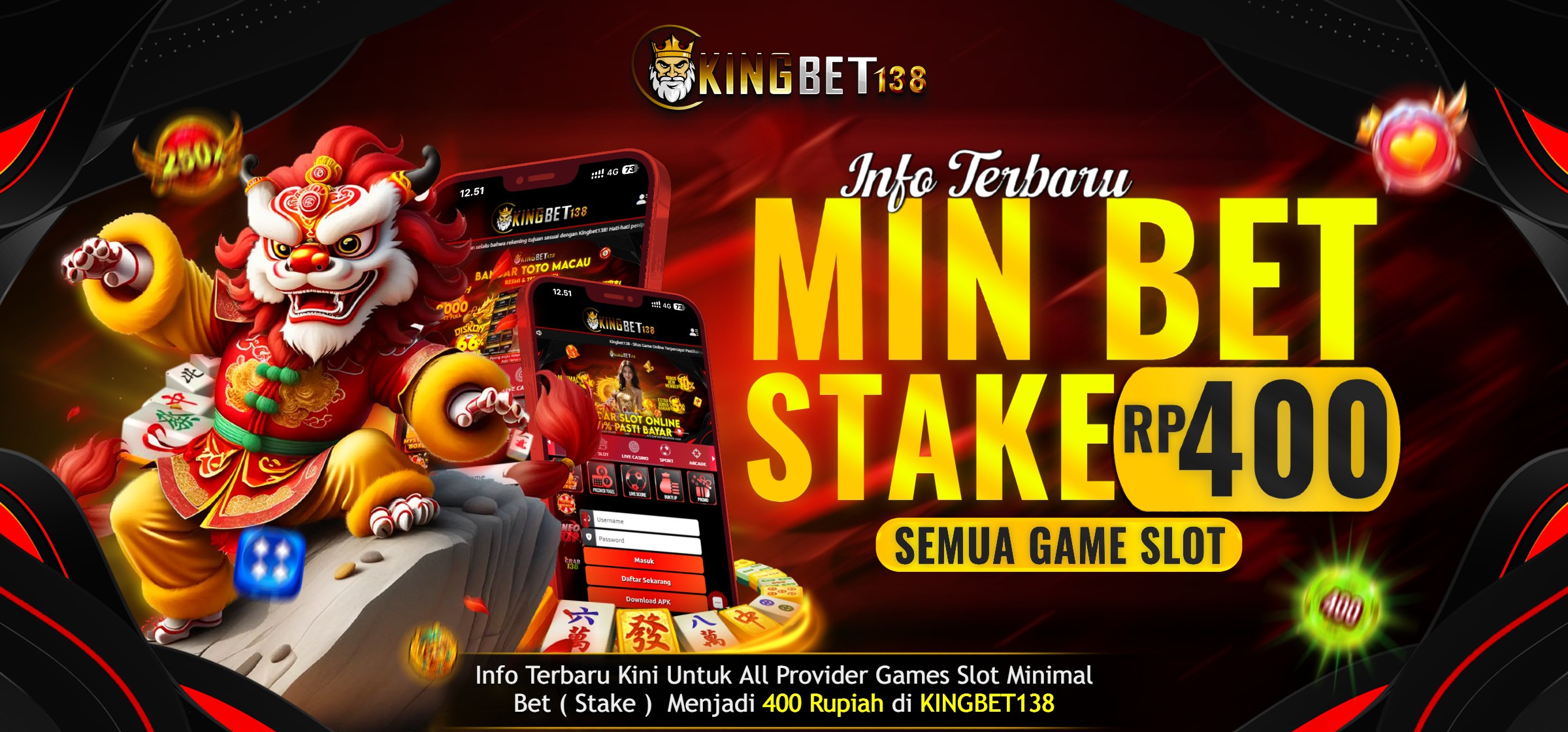 BONUS NEW MEMBER 10% KINGBET138